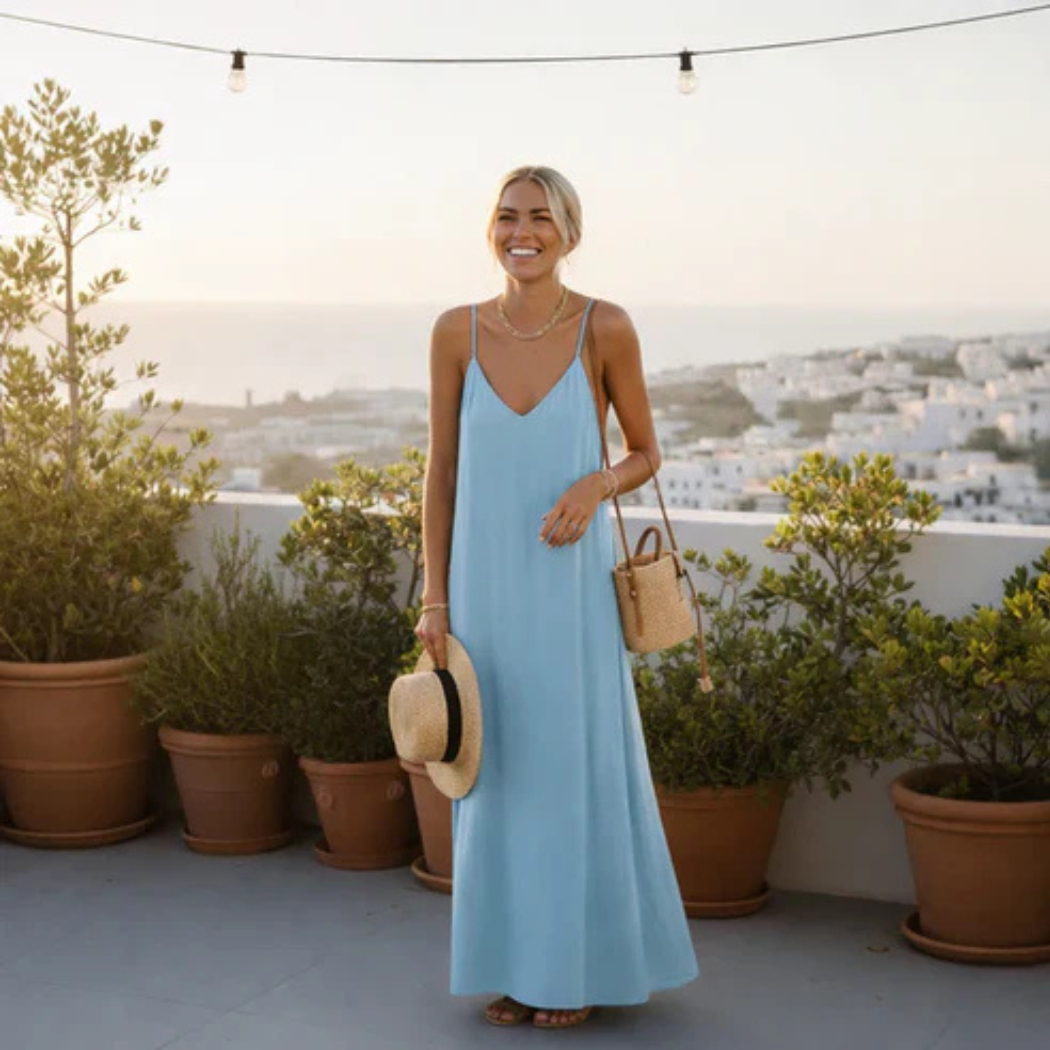 Lounge Maxi Kleid - rückfrei