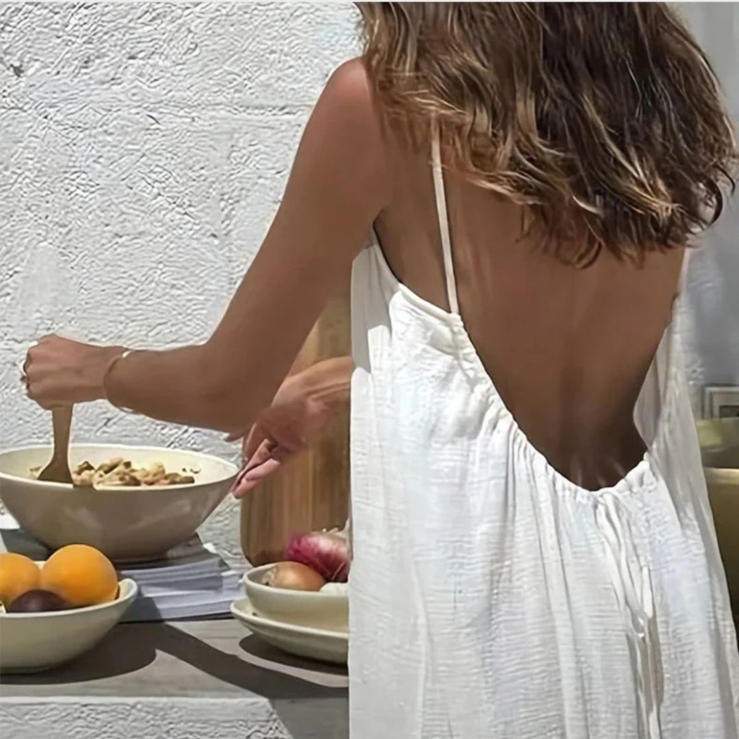 Lounge Maxi Kleid - rückfrei