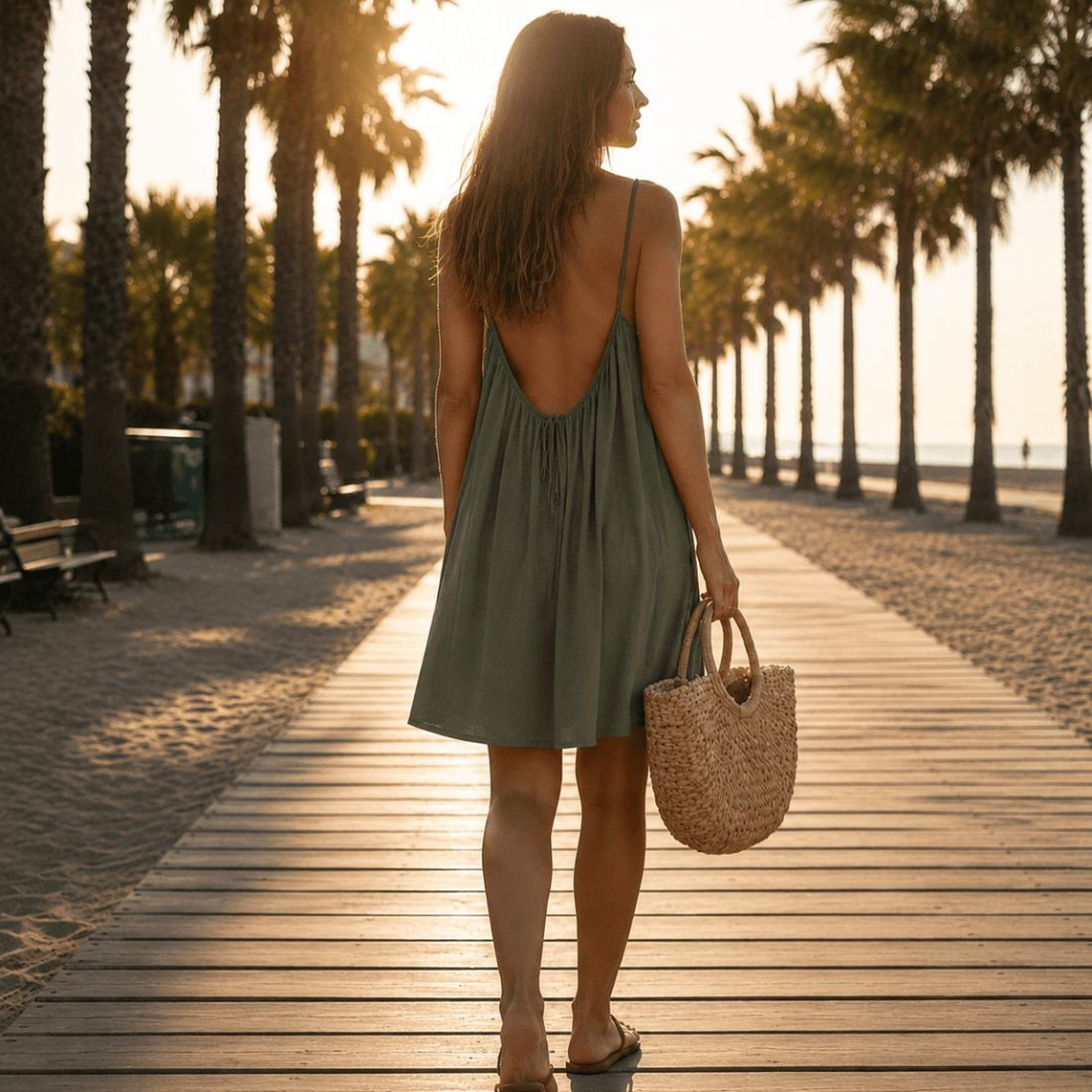 Lounge Maxi Kleid - rückfrei