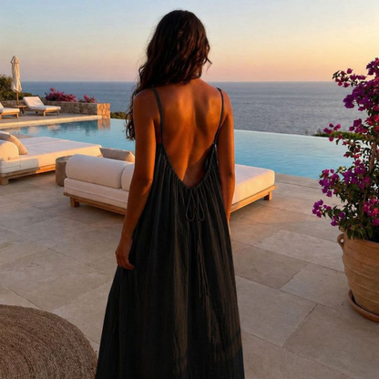 Lounge Maxi Kleid - rückfrei
